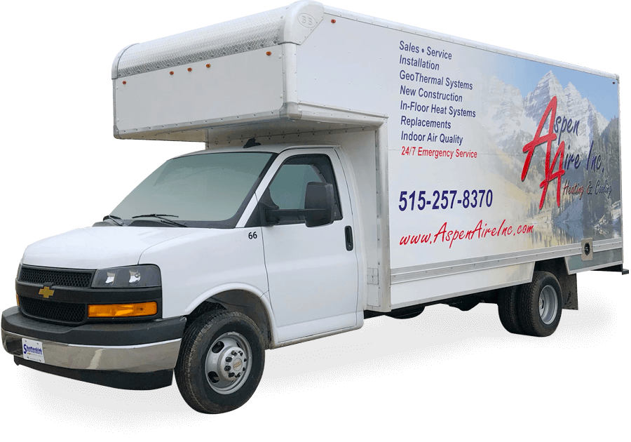 HVAC service van