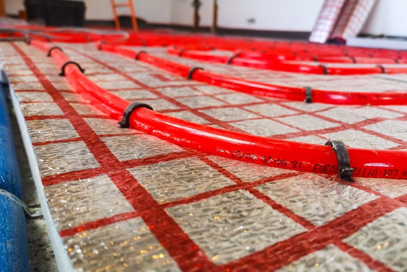 Radiant in-floor heating