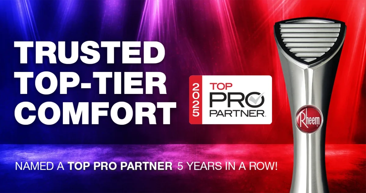 Rheem Top Pro Partner Award 2025