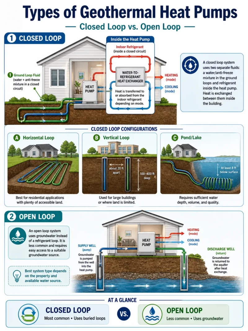 Closed Loop Vs Open Loop Geothermal Heat Pumps Closed Loop Vs Open Loop Geothermal Heat Pumps