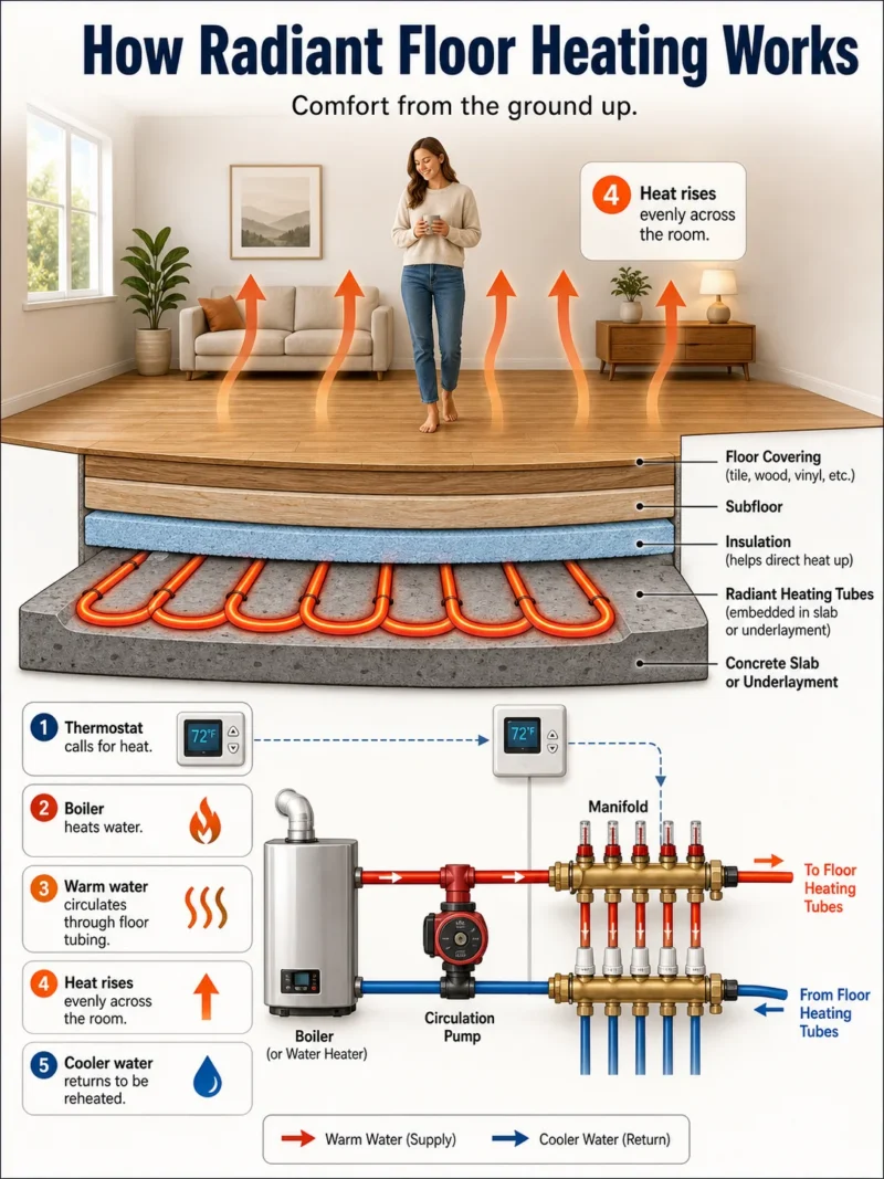 How Radiant Floor Heating Works